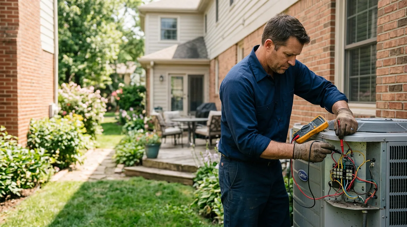 HVAC technician working near Douglass, TX